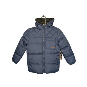 iXtreme Boys Coats, Navy Water Resistant Fleece Lined Quilted Puffer Coat, Sz 7